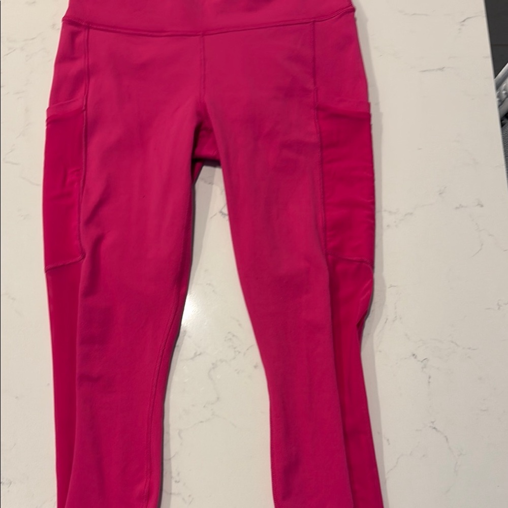 Fabletics Pink Leggings Vibrant Performance Wear